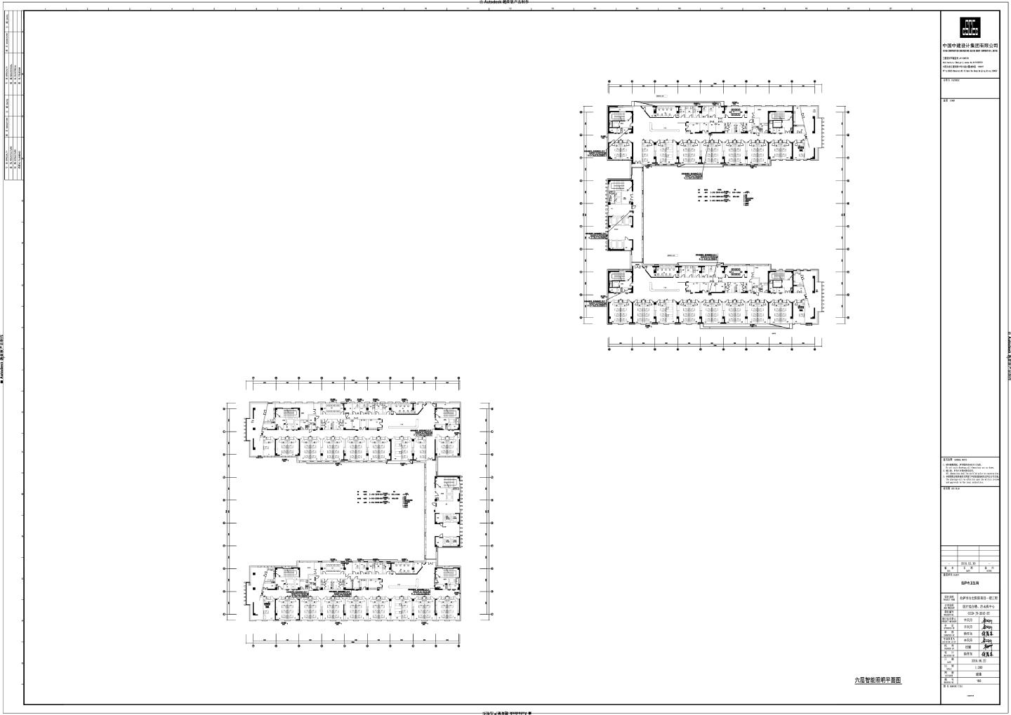拉萨市白定医院项目一期工程-标准层（6～9）智能照明平面CAD图.dwg