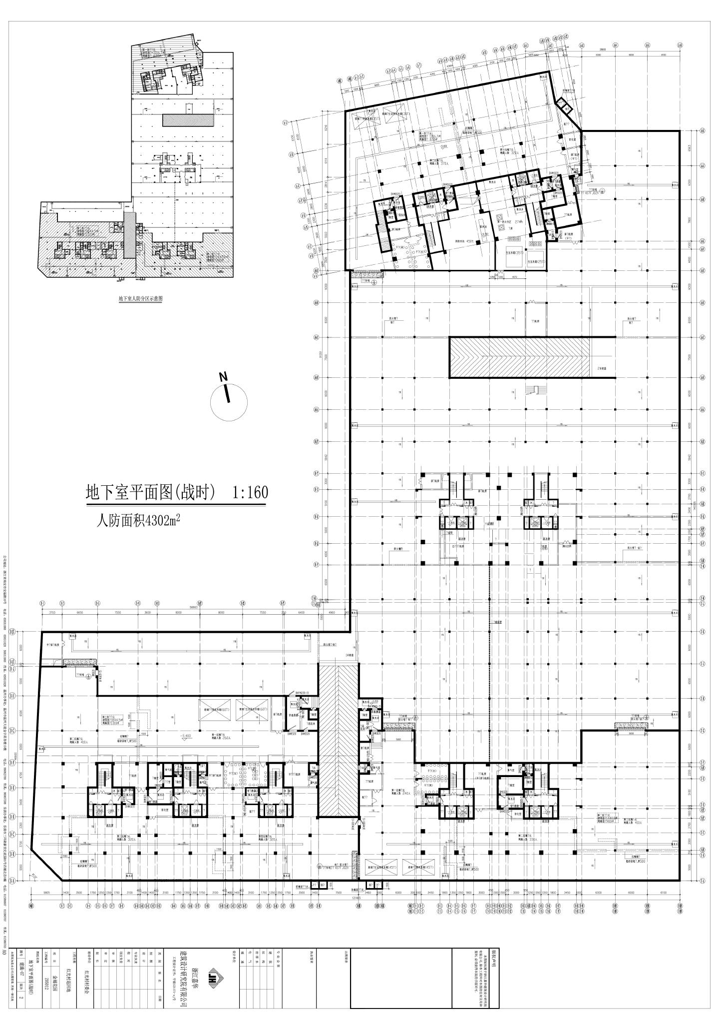 浙江商业住宅地库平面图