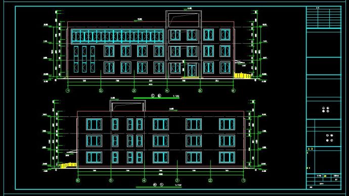 3层公交枢纽站建筑结构设计施工图_图1
