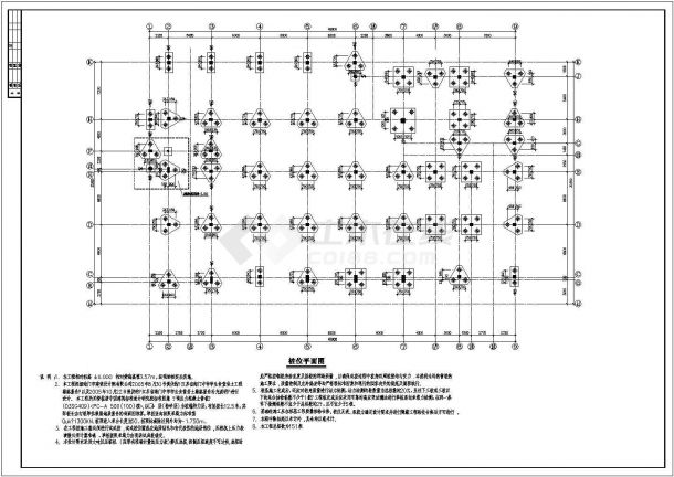 江苏海门中学4层食堂框架结构施工cad方案图纸-图二