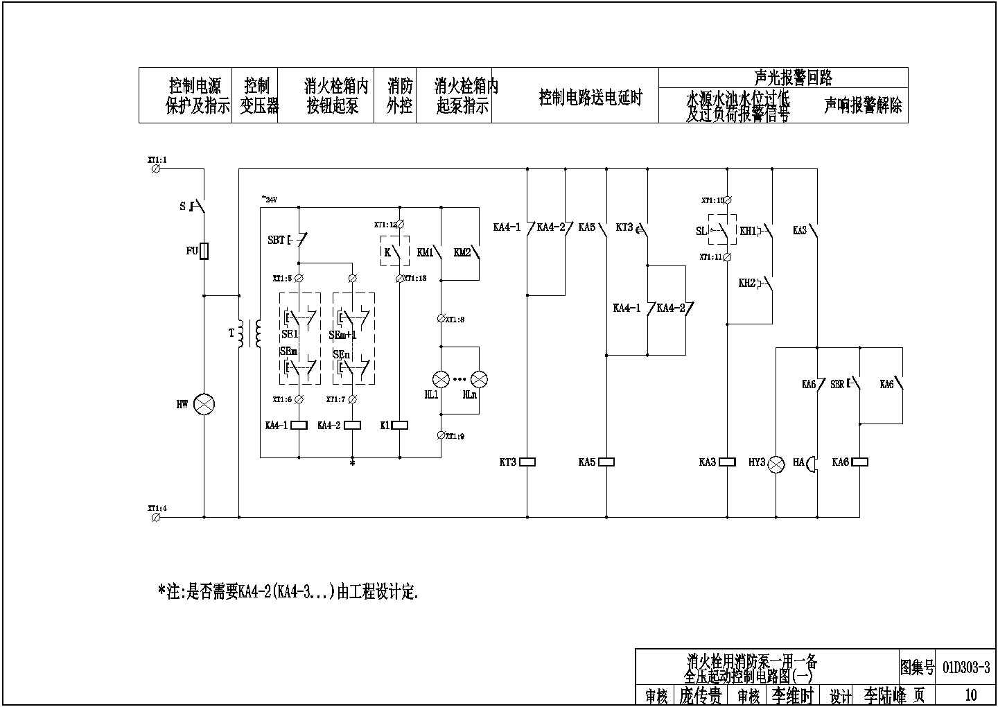 01D303-2常用水泵控制电路图集