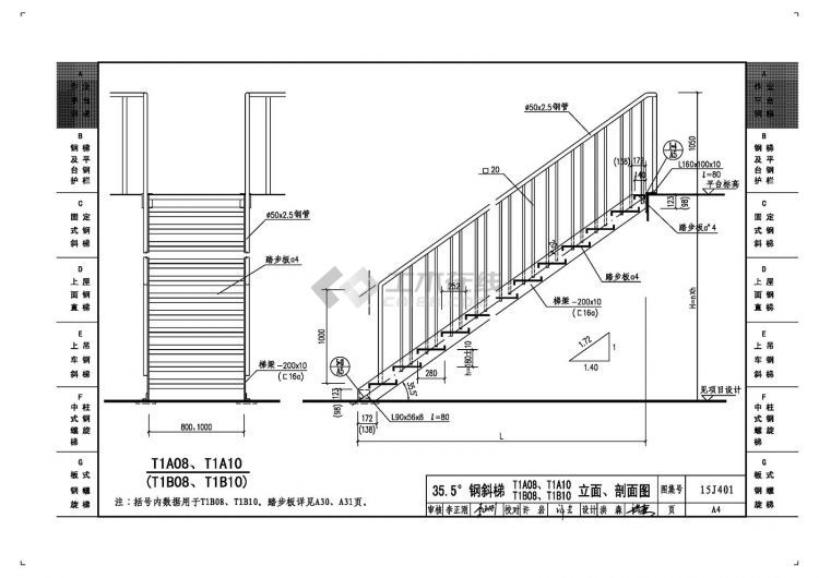 钢结构栏杆图集15J401图片