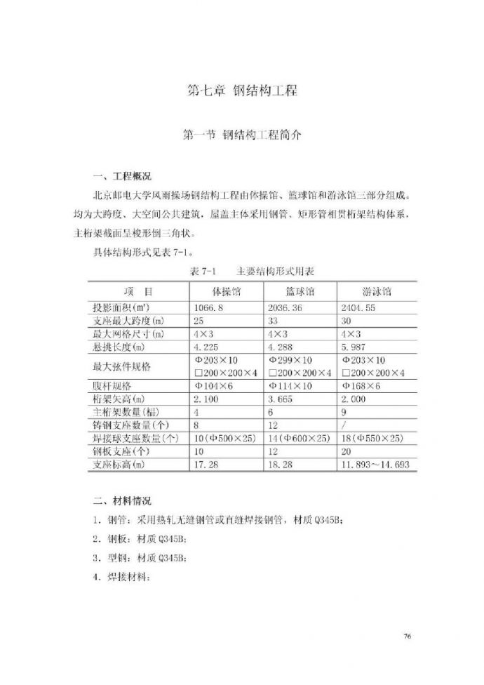 北京邮电大学风雨操场工程施工组织设计中（第七章至第十章）.pdf_图1
