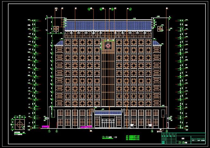 12层中医院住院楼建筑设计施工图_图1