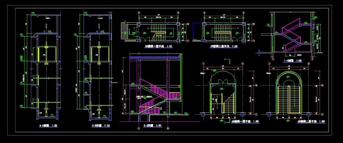 传染病医院建筑设计CAD施工图_图1
