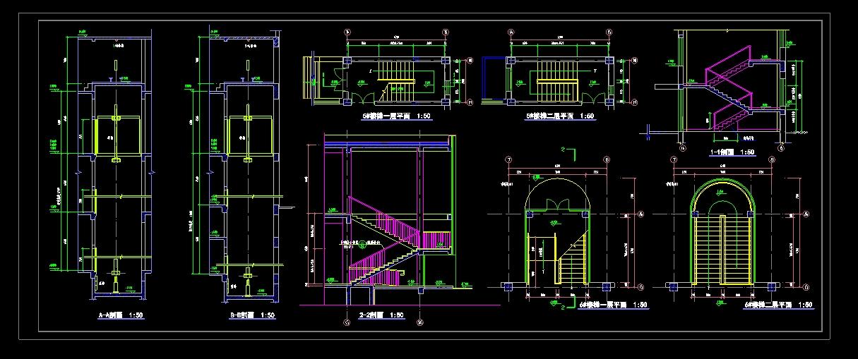 传染病医院建筑设计CAD施工图