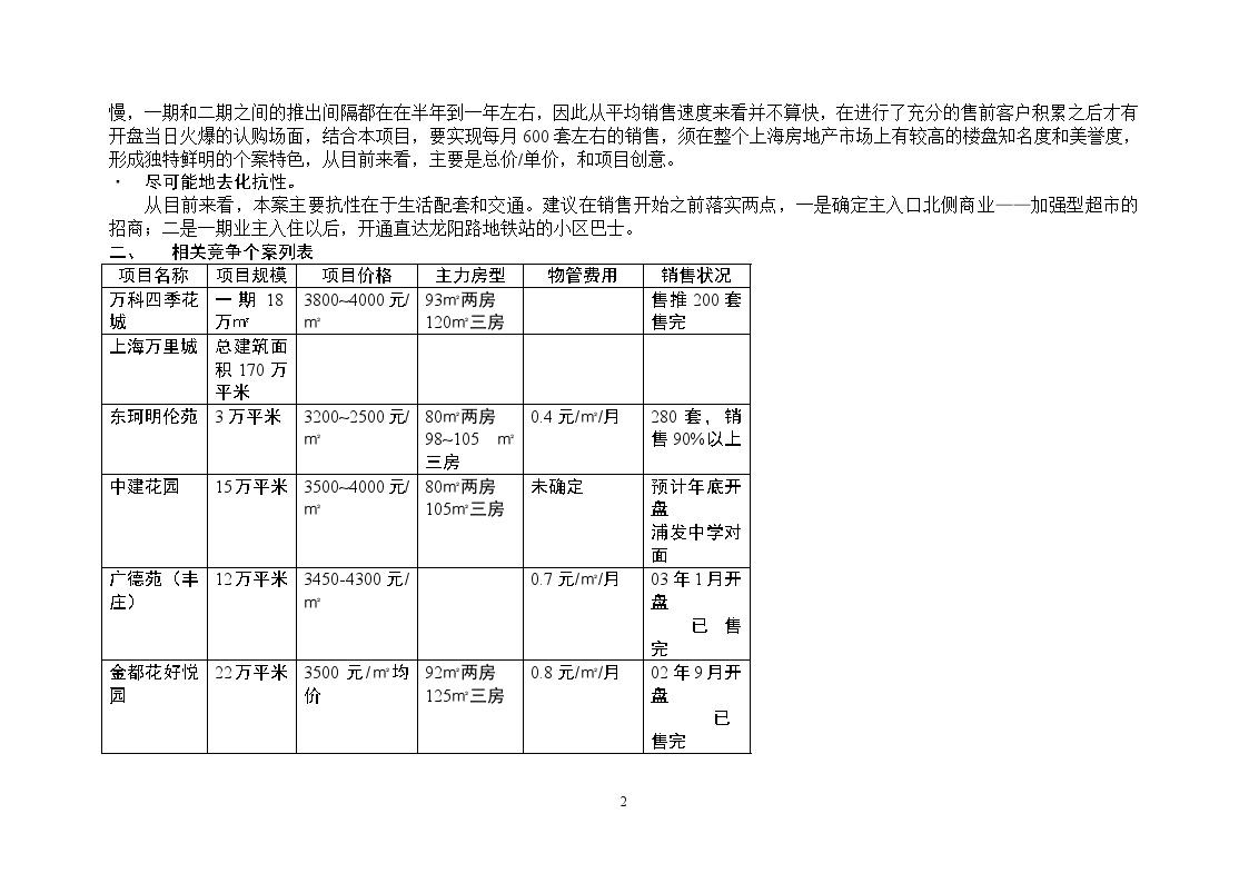 房地产行业推广营销策略康桥老街项目企划推广报告.doc-图二