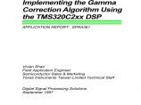 生产设备管理Implementing the Gamma Correction Algorithm Using the TMS320C2xx DSP(pdf 17)图片1