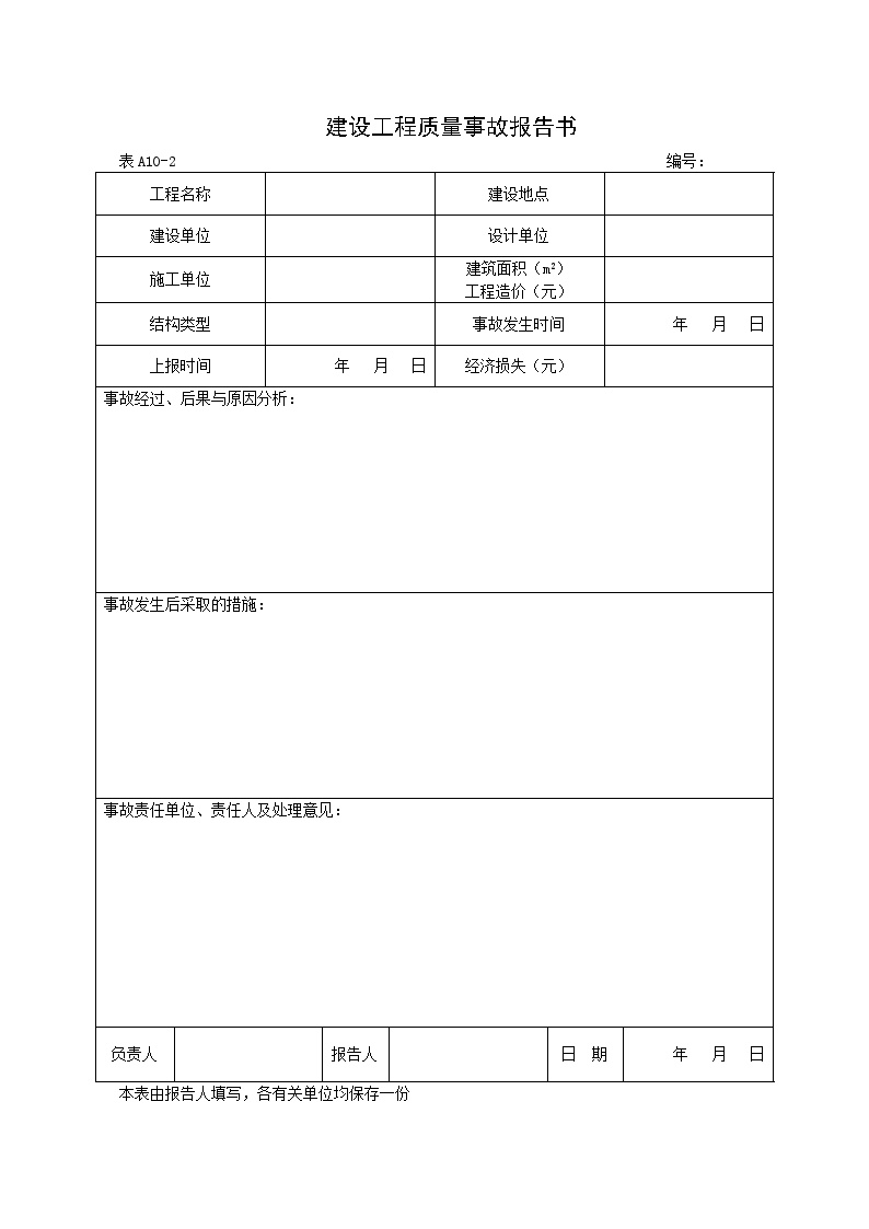 电气专业XXX电气项目资料建设工程质量事故报告书-图一