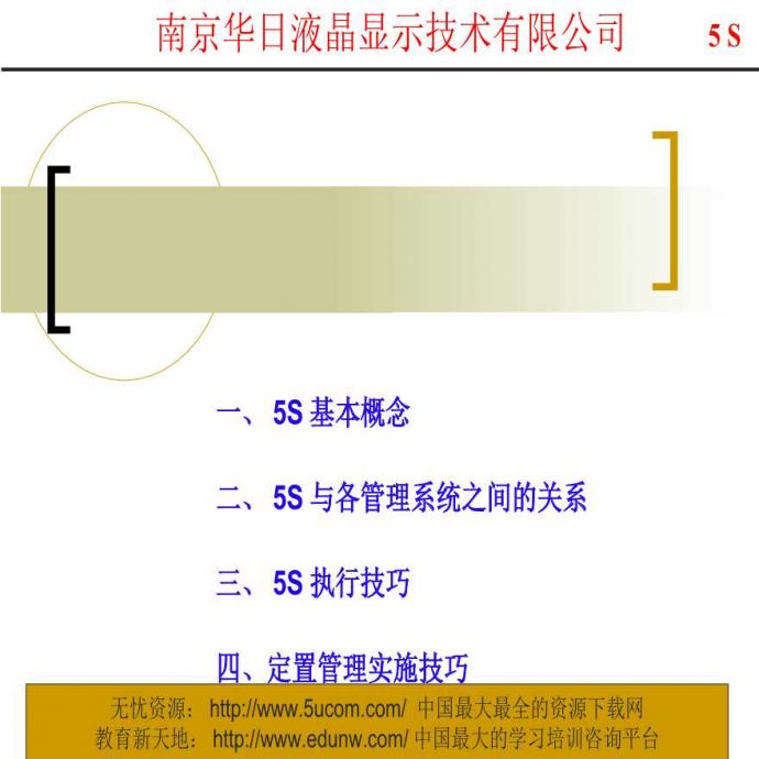 5S管理—南京华日液晶显示技术有限公司5s培训_图1