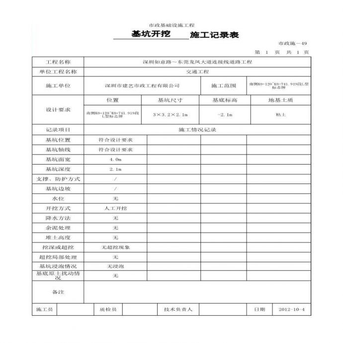 市政交通工程-施工记录0_图1