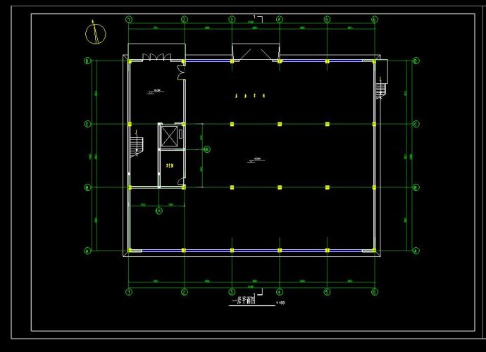 某多层厂房框架结构建筑施工图_图1