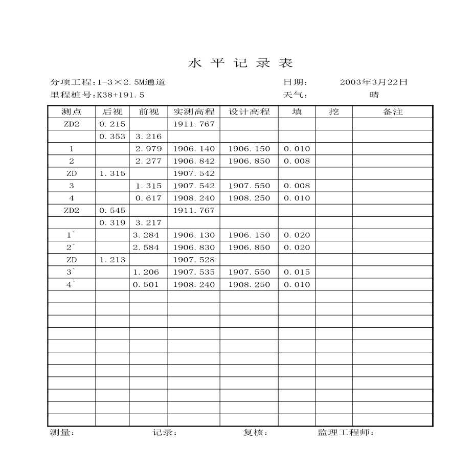 路基资料通道-水平测量记（基坑）1录 (10)-图一