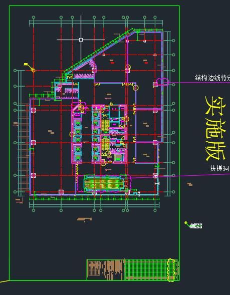 某某广田总部大厦 A1114三十三层平面图CAD图-图一