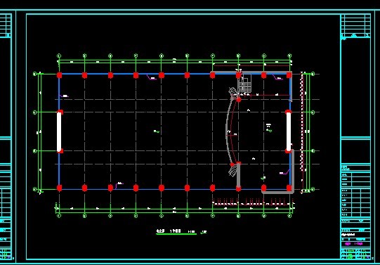 2层全民健身中心（篮球场）建筑结构设计施工图