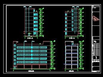 6层丙类2号标准厂房建筑结构设计施工图-图一