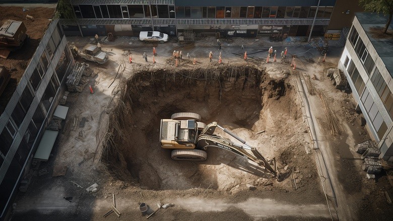 土方开挖：不用挖机用水冲？“水力冲挖”见识一下！	