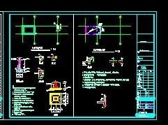 单层小区大门建筑结构设计施工图-图一