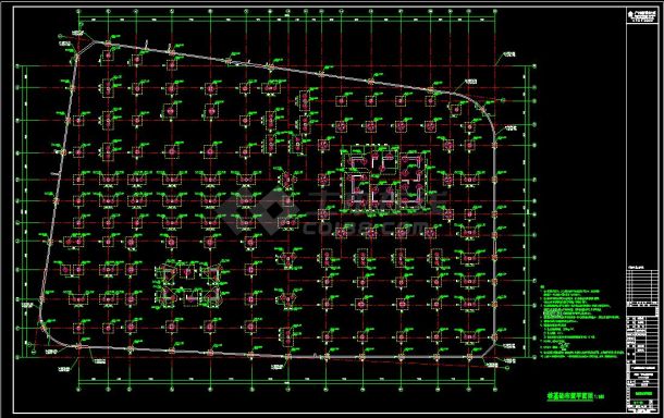 广州市利通·智汇晶谷综合体项目2 结构施工CAD图-图二