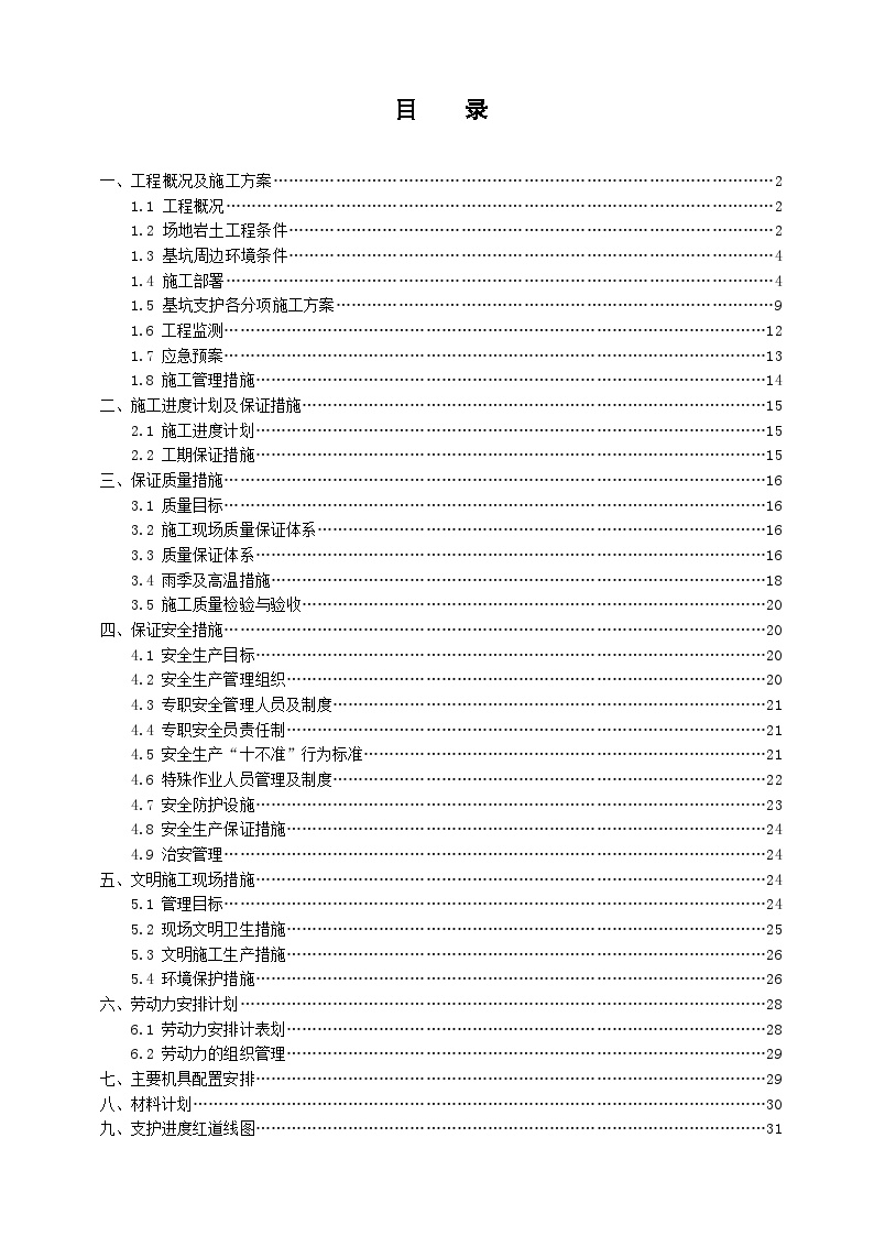 安徽碧桂园边坡支护施工组织设计.doc-图二