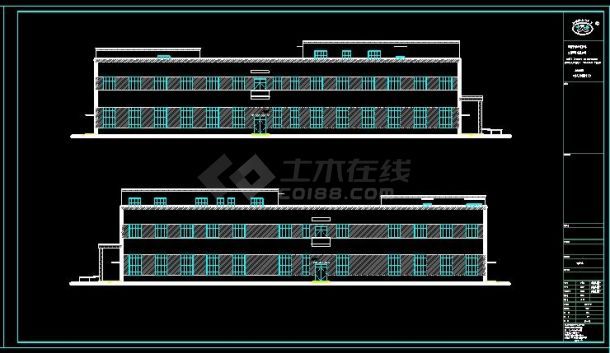 星河电路1厂房建筑CAD-图二