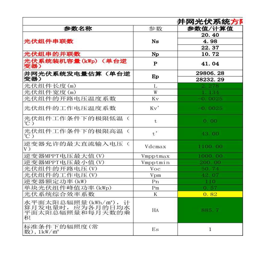 屋面分布式光伏设计计算书-图一