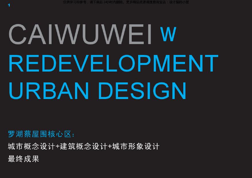 深圳市罗湖区蔡屋围核心区城市概念设计建筑概念设计城市形像设计最终成果.pdf-图一