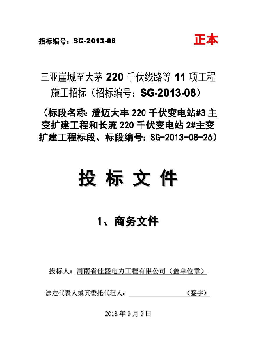 河南省佳盛电力工程有限公司-SG-2013-08-26-商务投标文件.pdf-图一