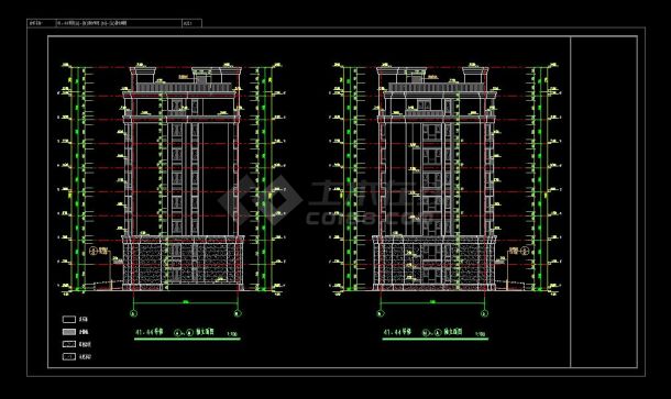 立剖面41号 新古典立剖面高层建筑41号-图二