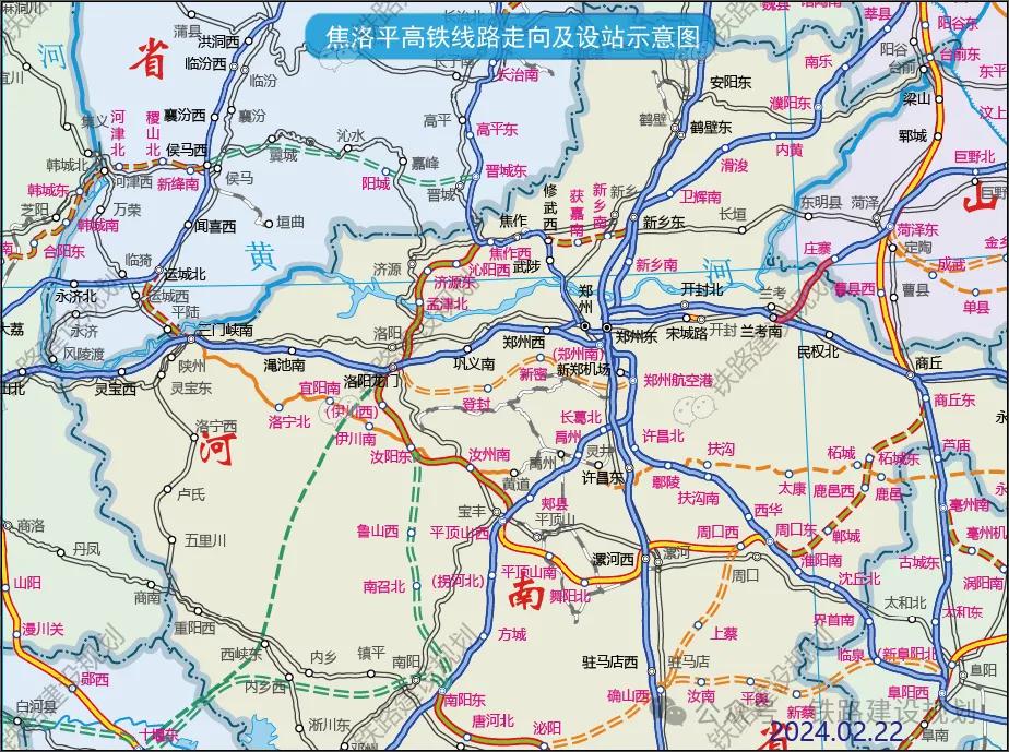 郑西高铁线路图图片