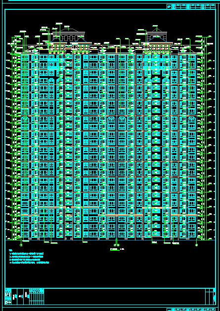 24层高层住宅建筑设计图施工图_图1