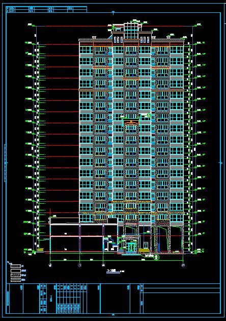 钟岭佳园18层9号高层住宅建筑结构设计施工图-图二