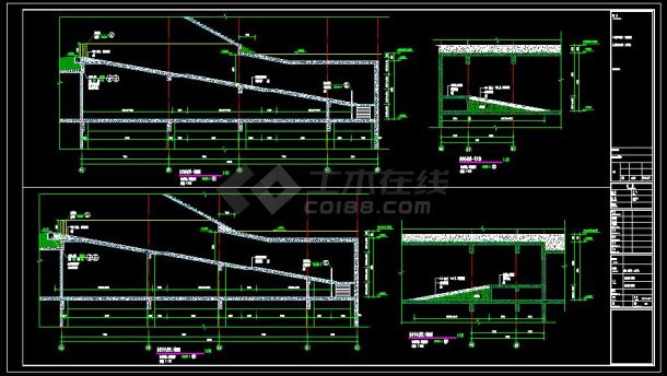 商贸城安置房地下2层人防地下室建筑设计施工图-图二