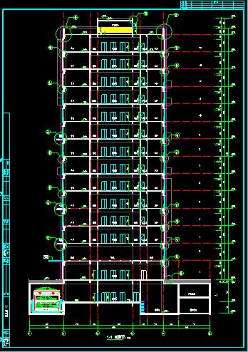 14层高层商务办公建筑结构设计施工图_图1