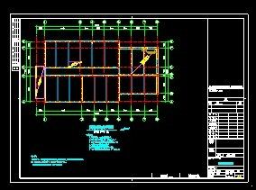 某三层学校砖混建筑改物业办公加固改造施工图-图二