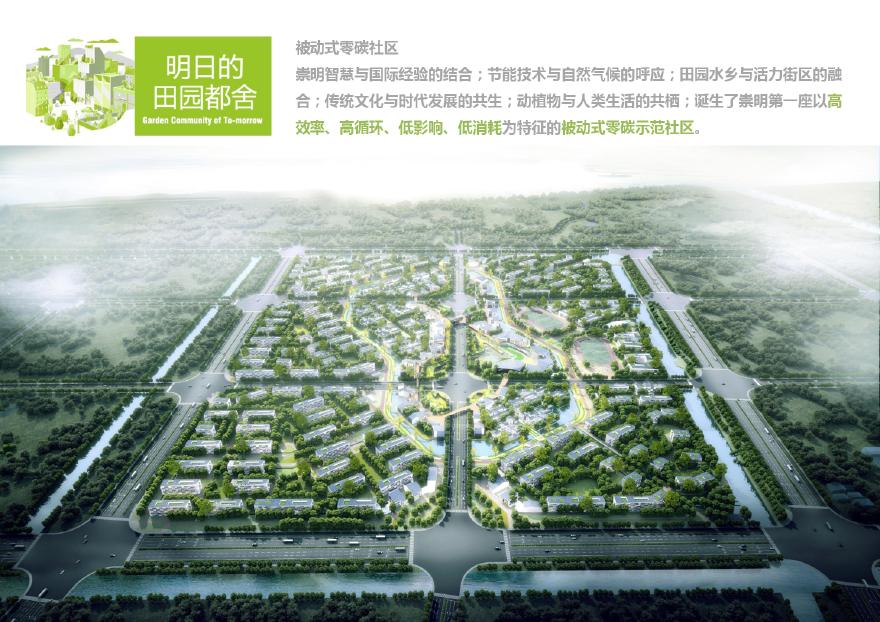上海崇明城桥新城生态社区概念规划（被动式零碳社区）-图二