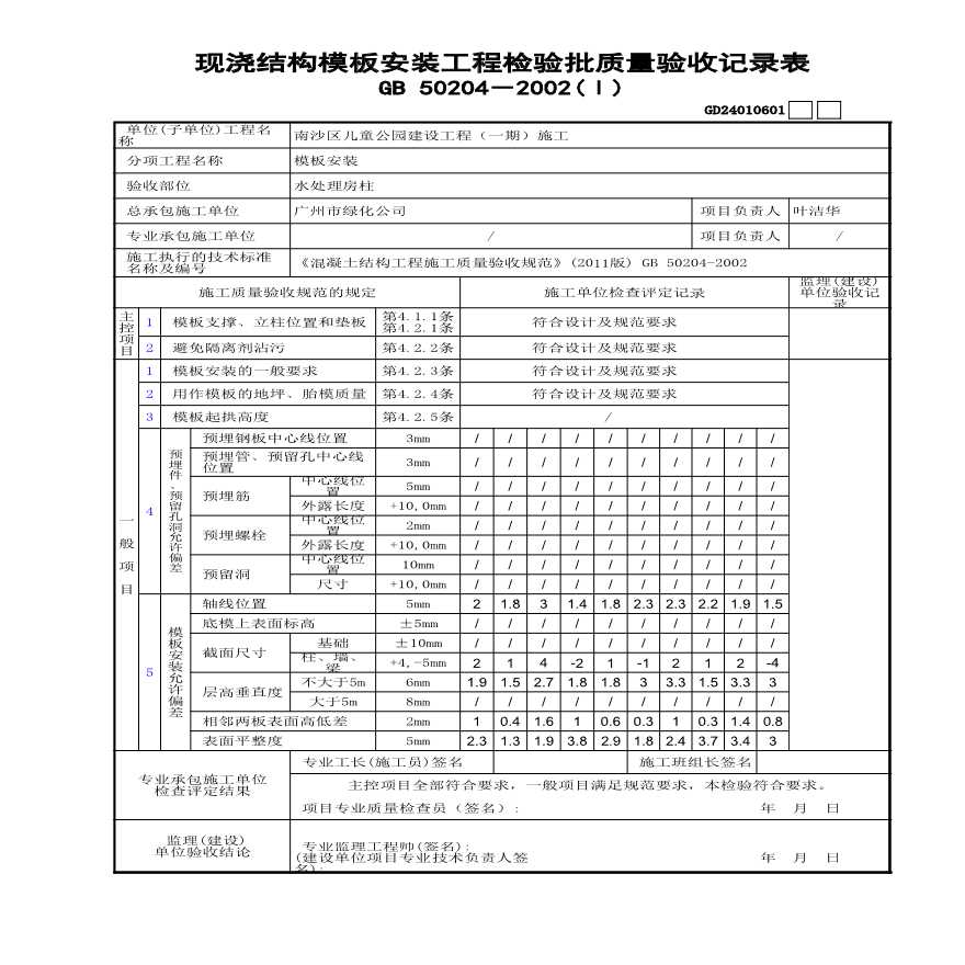 园林绿化南沙公园土建-水处理房钢筋混凝土柱子-图一