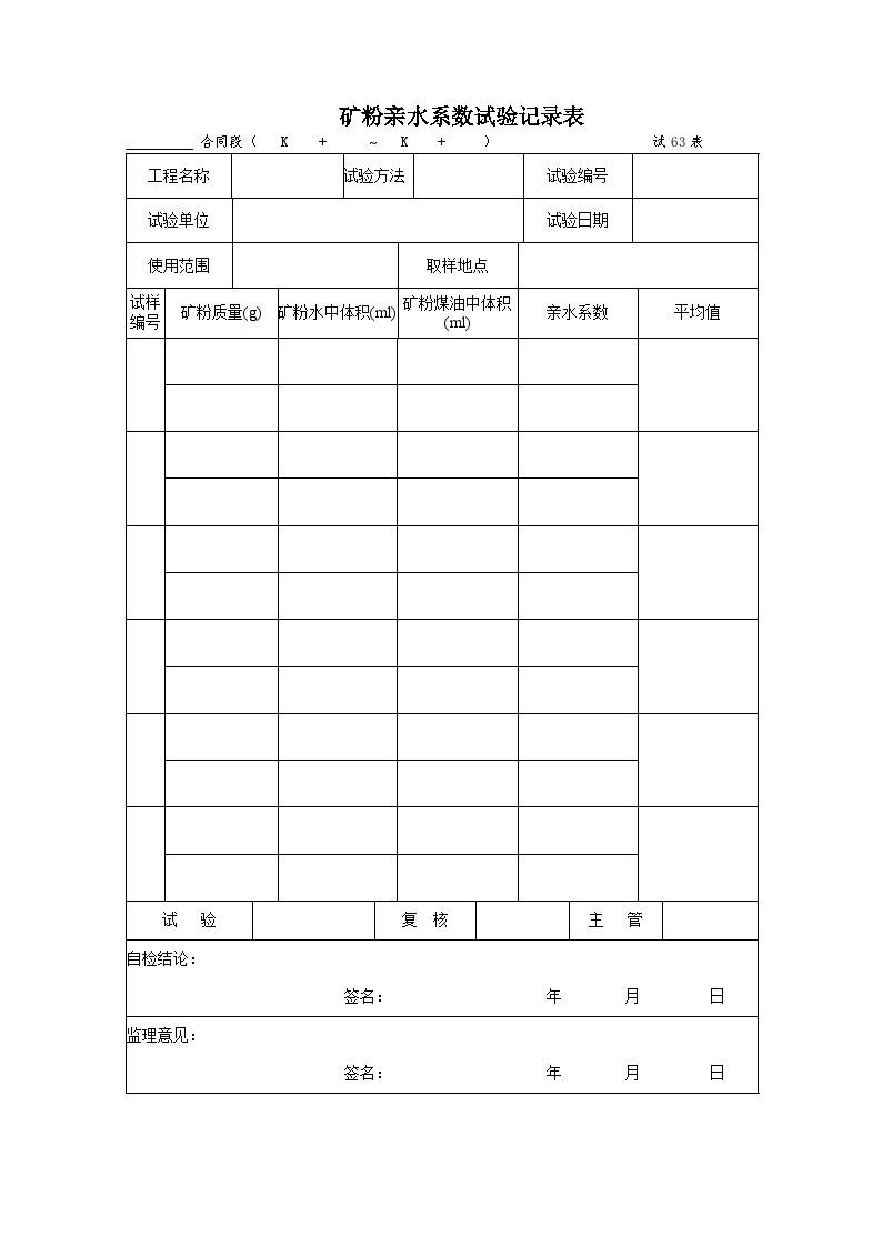 试63表 矿粉亲水系数试验记录表.doc-图一