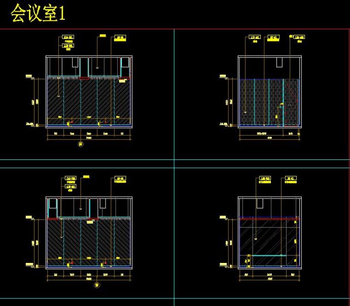 华润大涌城新展示中心-装饰施工CAD图(2)_图1