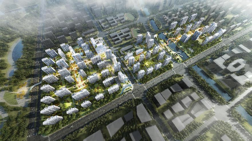 2021年07月 【公租房】上海芦潮港环境整治综合项目中标方案（住宅+商业） 天华-图二