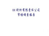 xx针织有限责任公司市场调查报告图片1