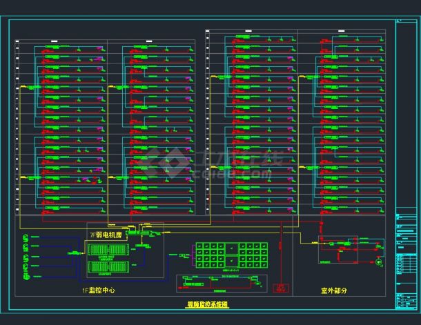 大型医院扩建工程弱电智能化系统图(1)-图二