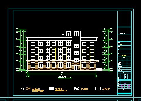 4层老年人公寓（养老院）建筑结构设计施工图
