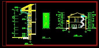 CAD成套别墅建筑施工图