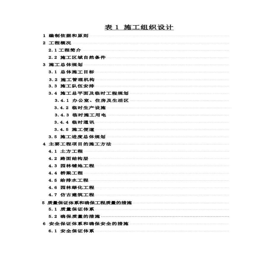 高科技开发区道路绿化工程施工方案.pdf-图一