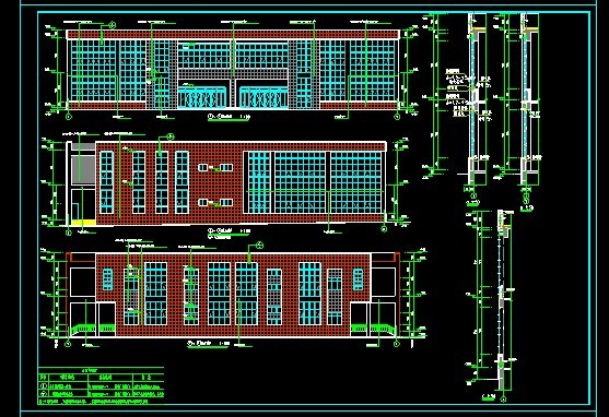2层多功能办公楼(阅览多功能厅）建筑设计施工图_图1