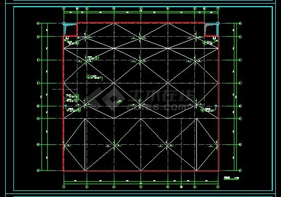 2层多功能办公楼(阅览多功能厅）建筑设计施工图-图二