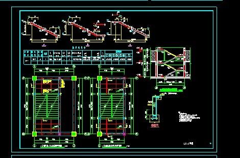 单层大型地下室车库建筑结构设计施工图-图二