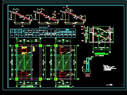 单层大型地下室车库建筑结构设计施工图