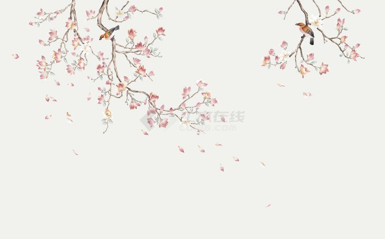 中式植物花鸟图壁纸 (133).jpg-图一